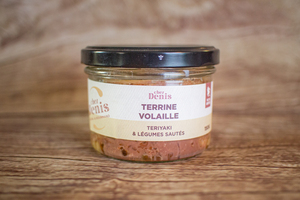 terrine volaille, teriyaki & légumes sautés 150 g 
