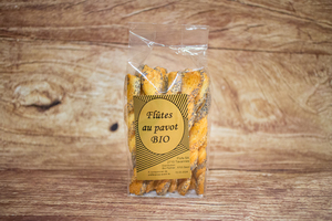 Flûtes au beurre pavot 125 g BIO