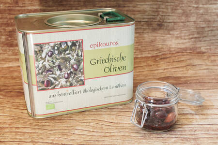 olive Kalamata dénoyautées, en saumure  BIO
